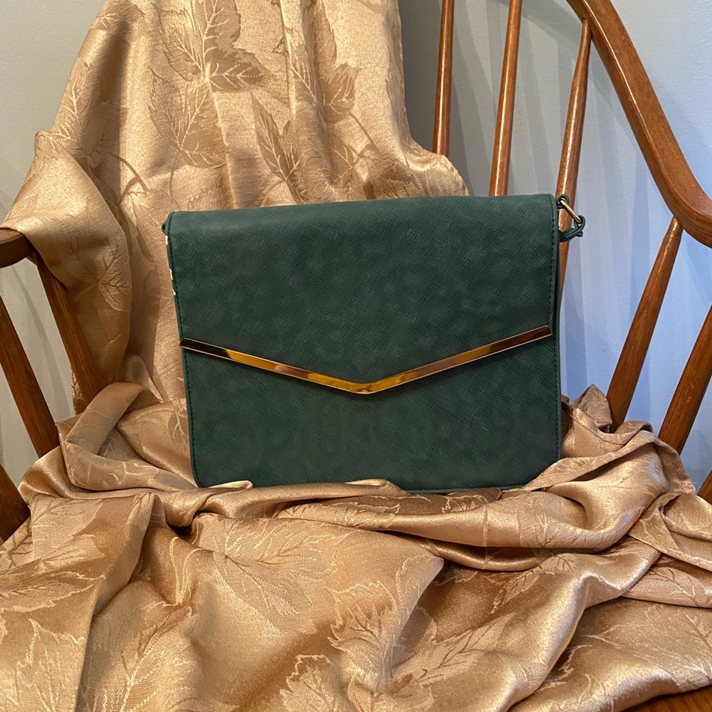 Teal shoulder bag